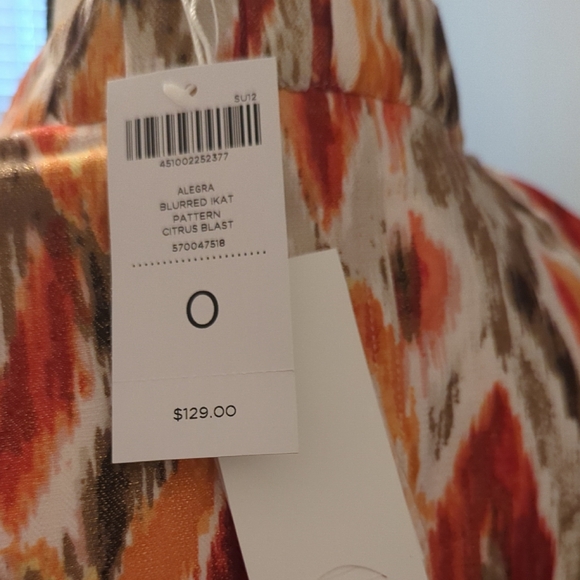 Women's Multicolor Patterned Jacket - Picture 7 of 8